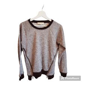 MICHAEL Michael KORS Crew Neck Sweater with Side Zippers